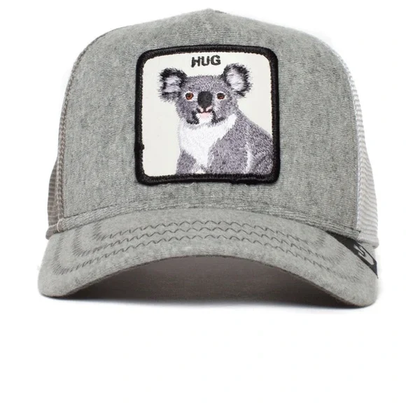 NIB Goorin Brothers “Hug” Koala Trucker Hat Trucker Hats Goorin Bros Gray Hats for Men for sale | eBay main image 4